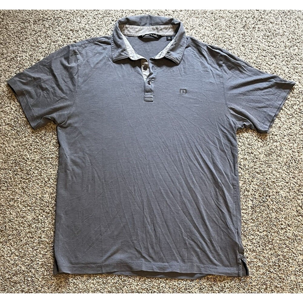 Men's Travis Mathew Gray Golf Polo, Medium